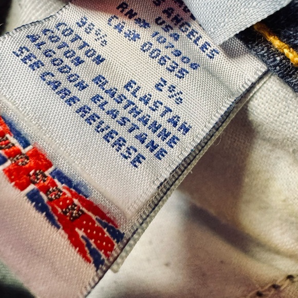 Hudson Jeans Colin Low Rise Skinny Dark Wash "Bea" Denim Flap Back Pockets SZ 24 - Picture 10 of 16